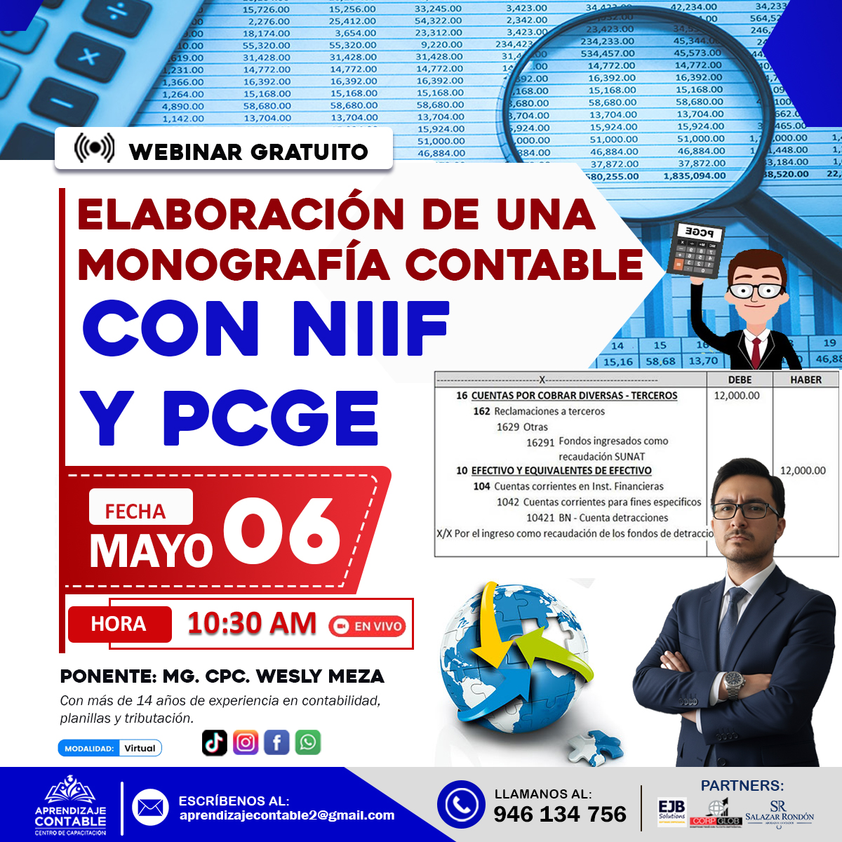 Webinar ELABORACIÓN DE UNA MONOGRAFÍA CONTABLE-CON NIIF Y PCGE